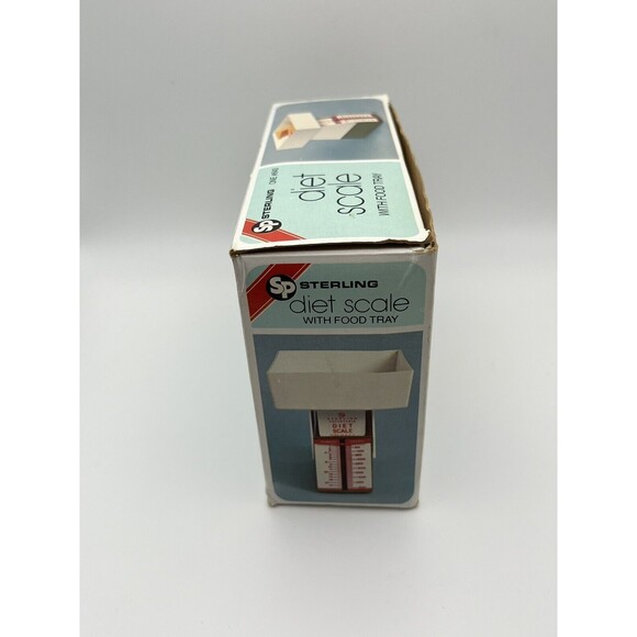 Vintage 1983 Sterling Plastics Borden USA #643 Adjustable Diet Scale w Food Tray - Picture 9 of 12